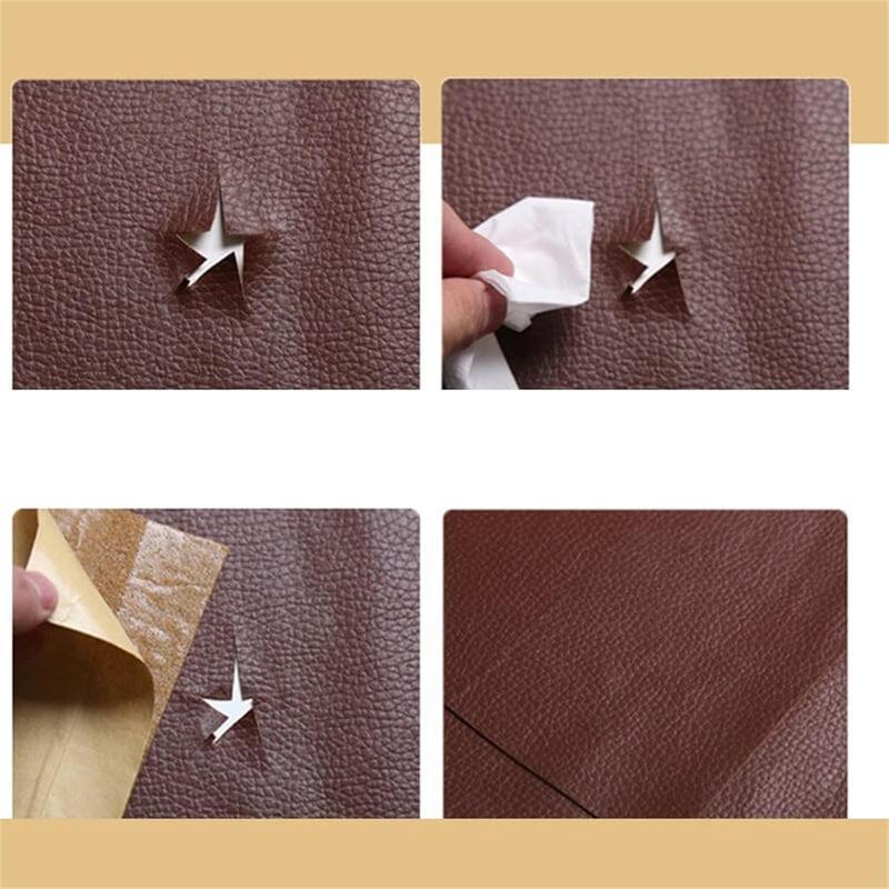 20*54 Inch Self-Adhesive Leather Sticker Patch Cuttable Sofa Repair,PVC Leatherette Waterproof Upholstery Fabric,Leather Stickers Self Adhesiveleather Repair Patch,for Car Seat, Couch, Chair