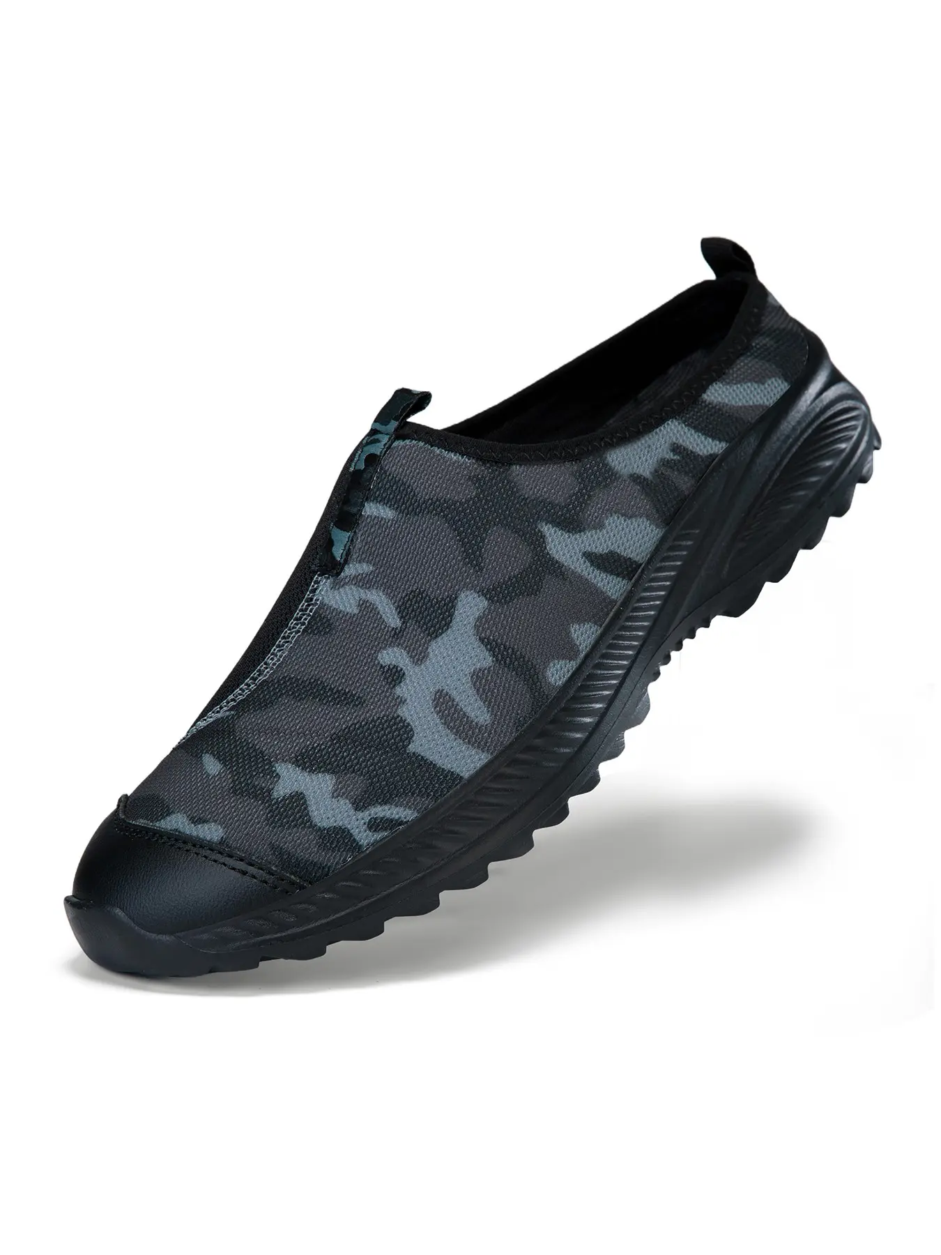 Oiaano Wide Toe Summer Man Black Sandals Barefoot Slip On Style Walking Shoes Casual Sneaker Slippers Open Back Breathable Outdoor Walking Fishing
