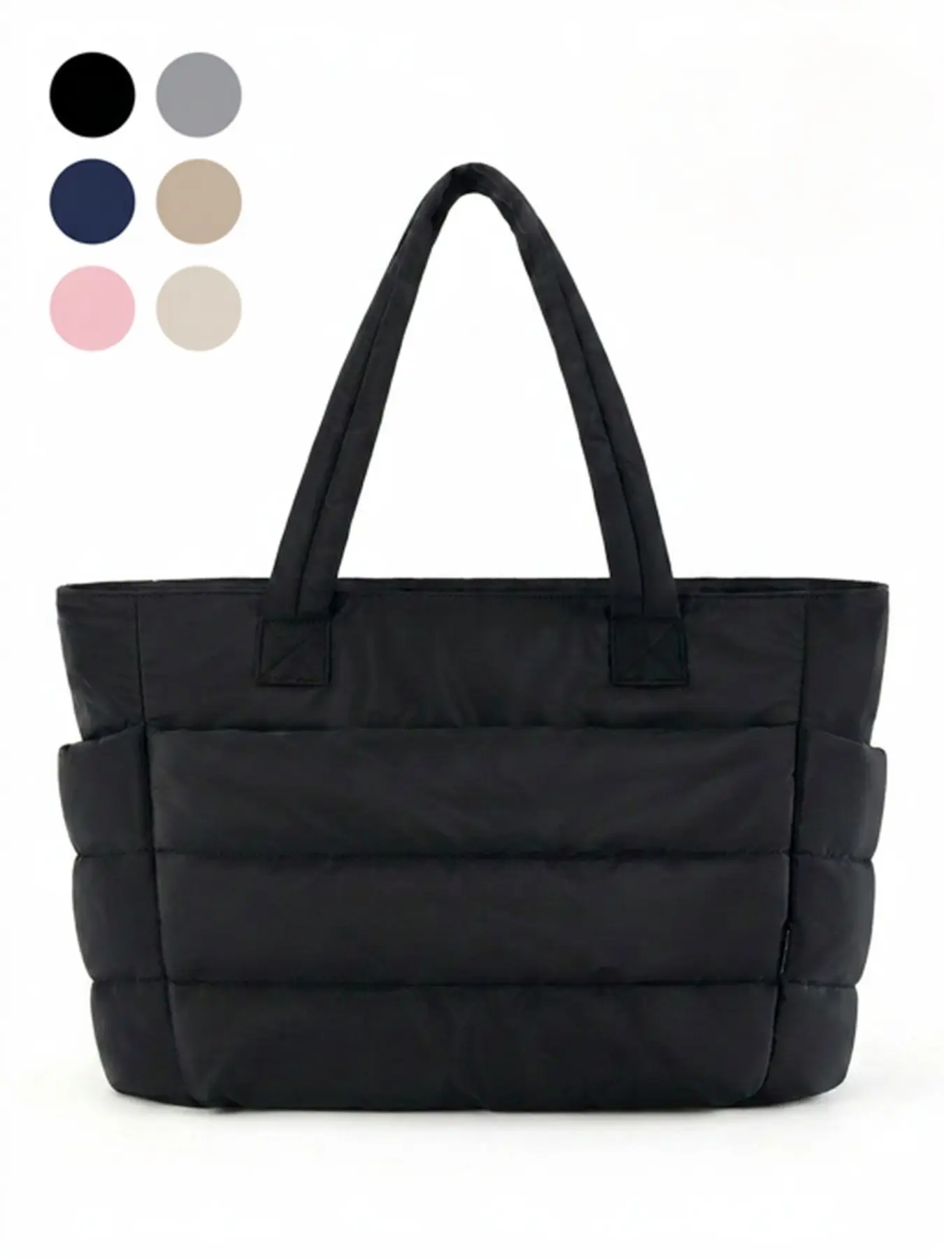 Trending Cloud Puffer Tote Bag, Puffy Tote Bag, Women's Large Capacity Quilted Shoulder Bag, Lightweight Waterproof Travel & Gym Essential, Minimalist Aesthetic Handbag, Fashionable Tote Bag, Quilted Tote Bags