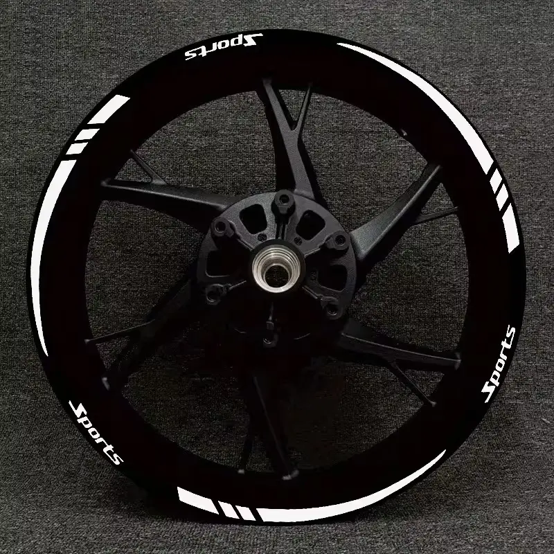 12pcs Car Wheel HUB Decorative Stickers, Motorcycle Wheel Cover Stickers, Blue, Motorcycle Decals, Car Accessories