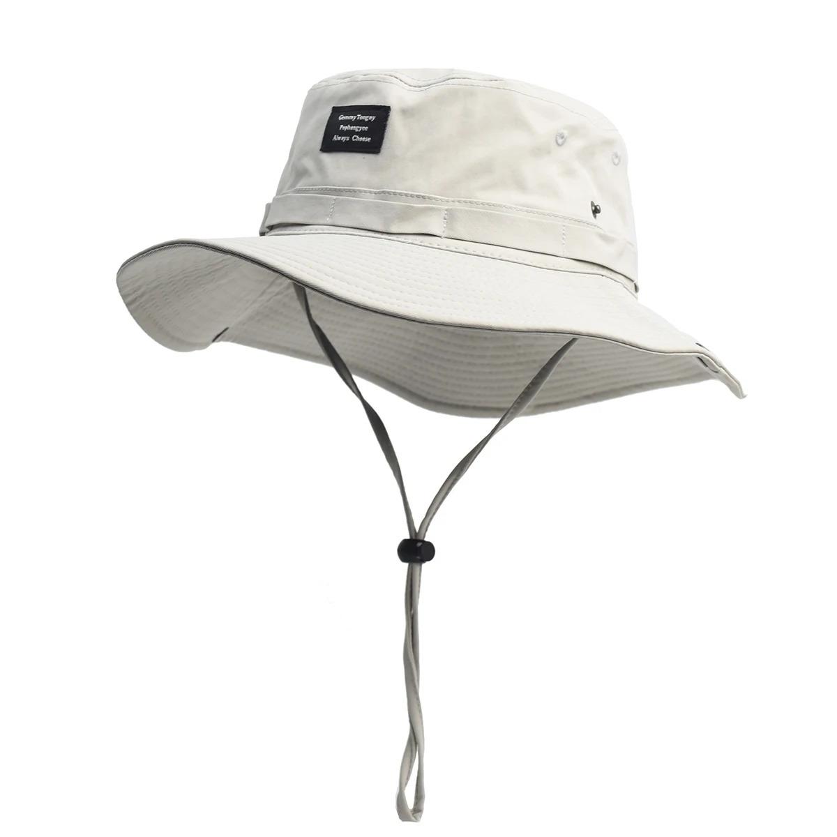 Contrast Vintage Fisherman Hat for Men and Women Summer Outdoor Camping Mountaineering Hat Large Brim Sun Hat