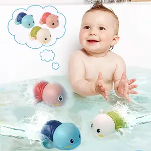 Baby Bath Toys-Wind up Turtle Bathtub Toys,Toy  Babies 6-12 Months Floating Swimming Turtles  Boys Girls,Baby Shower Bathtime Fun Pool Toys  Toddlers,Gift  1 2 3 4 Year Old Boys Girls