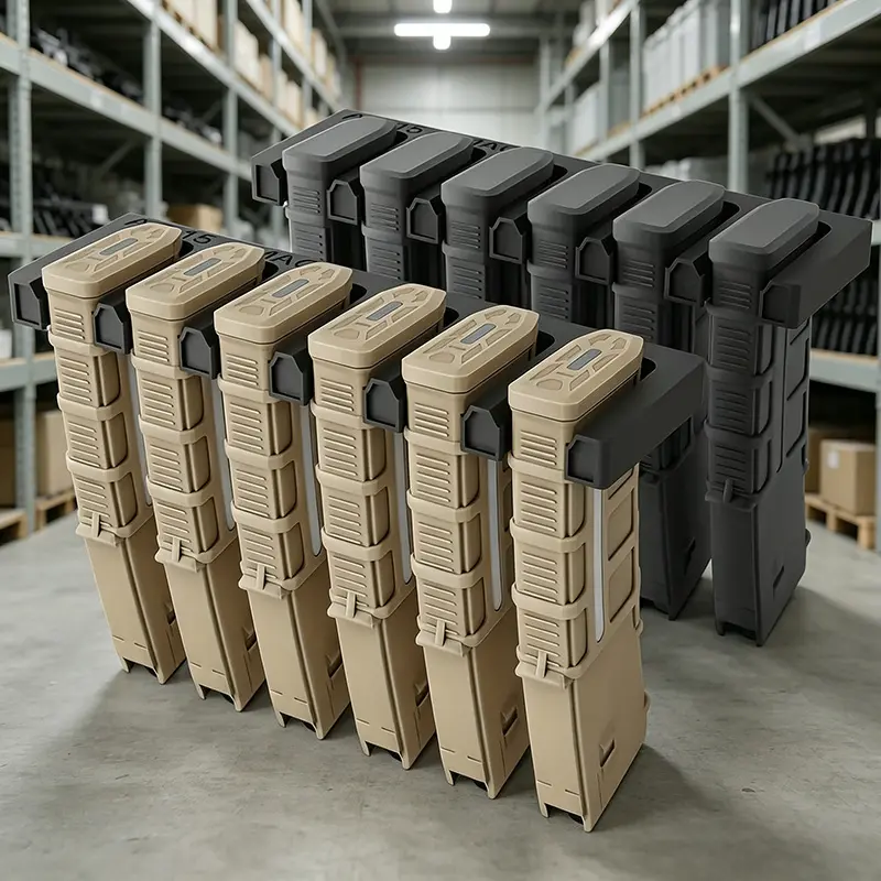 1-Piece ABS 6-Slot Standard Wall-Mounted Magazine Rack - Ideal for Standard PMAGs - A Home Storage Solution