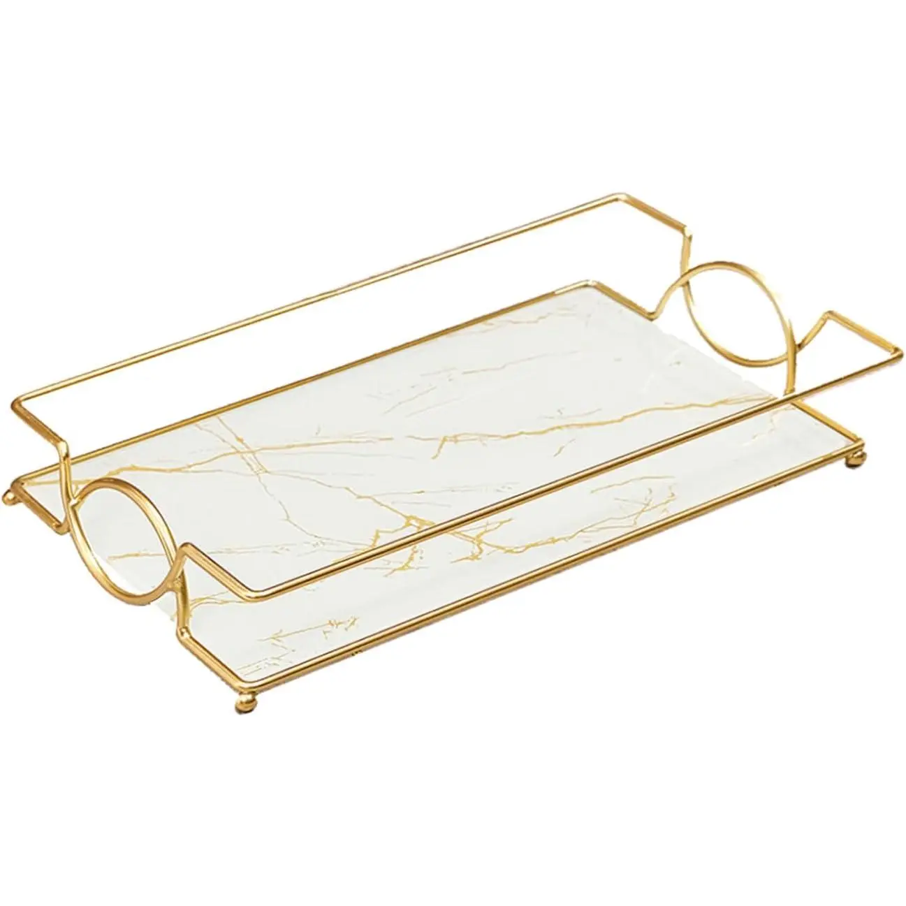 Toilet  Tray White  Glass Bathroom  Organizer | 10.6” Handled Toilet  Tray for Bathroom, , Soap & Skincare Organizer, Storage for Small Spaces