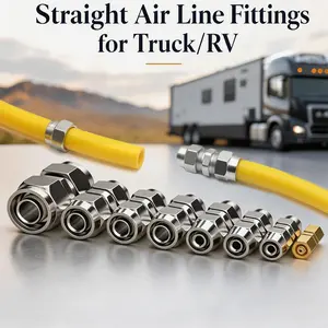 Professional Truck Air Line Connector, Pneumatic Quick Connect, High Temperature Resistant Air Hose Fitting Kit, Air Line Fittings