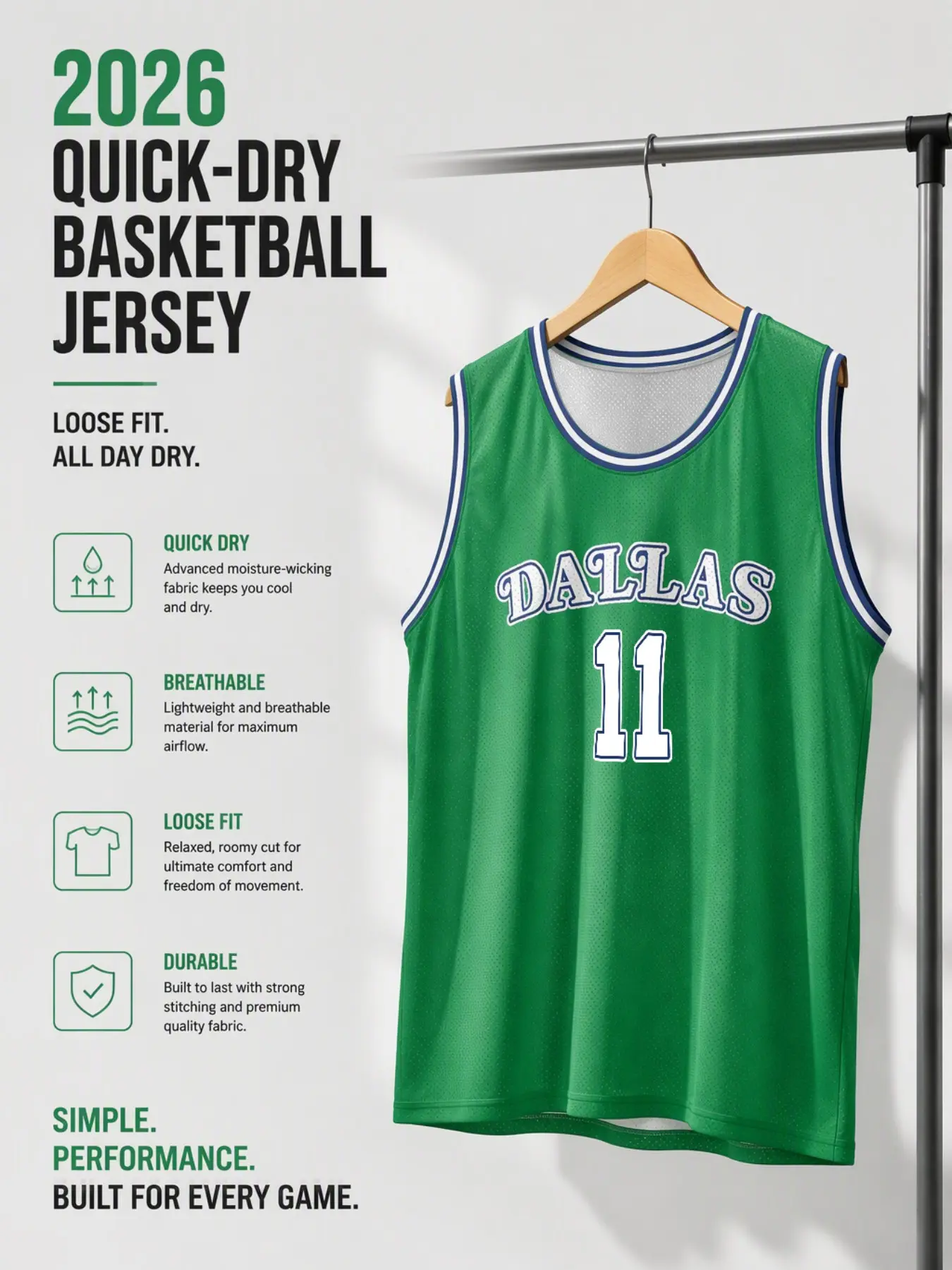 Men's Sleeveless Basketball Jersey, Mesh Vest, Navy Stripes, Ideal for Training, Gym, Sports, Streetwear