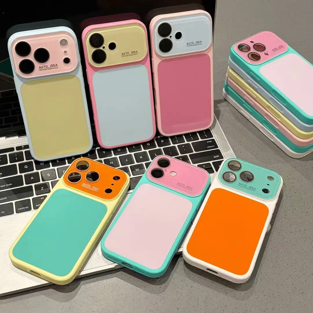 Summervibedopamine Candy Contrast Color Suitable For IPhone 17 16 15 14 13 Pro Max Phone Case Contrast Color Full Lens Protection Compatible With IPhone 17 Pro Max Case  No Paint Peeling Off, Anti-Fall And Wear-Resistant # DealsForYouDays