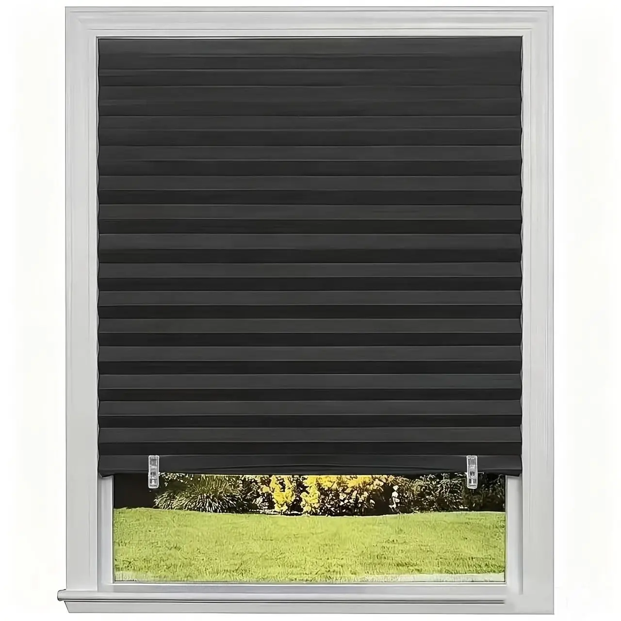 Adjustable Pleated Window Shades, Easy Installation, Light Blocking Privacy Blinds, Ideal for Bedroom, Living Room, Bathroom, Multiple Sizes & Colors