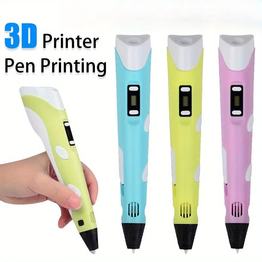3d Printing Pen for Adults & Teens, 60s Fast Melt & Dual-temp Control, Ergonomic Grip with 5m Abs Pla Filament, English Instruction Included, Ideal Creative Gift for Diy Crafts, Model Building and Handmade Art Projects