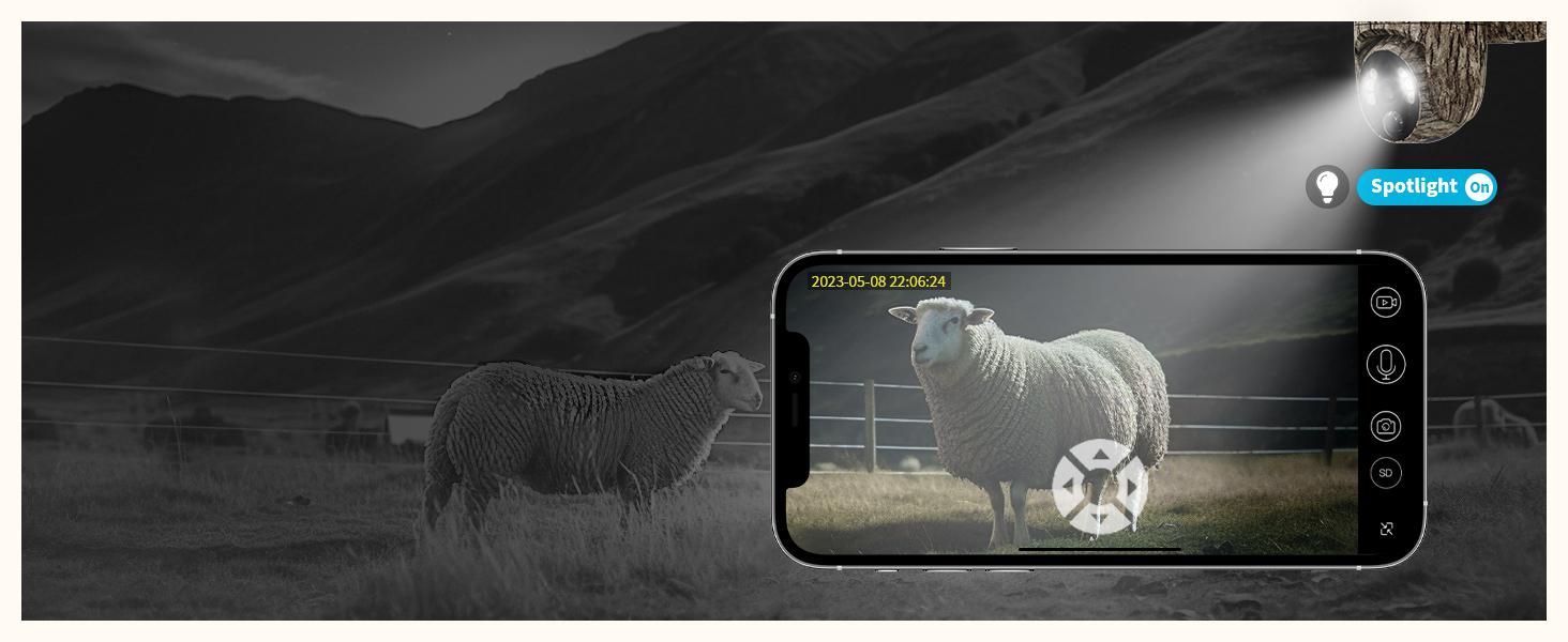 3rd Generation 4G LTE Cellular Trail Camera, Live View Video Game Cam, SIM Card Included, 360 °   Rotation,AI Motion Activated, 2.7K Color Night Vision, Waterproof, for Tracking Wildlife, Security Outdoor Accessory Tactical Equipment Survival Kit