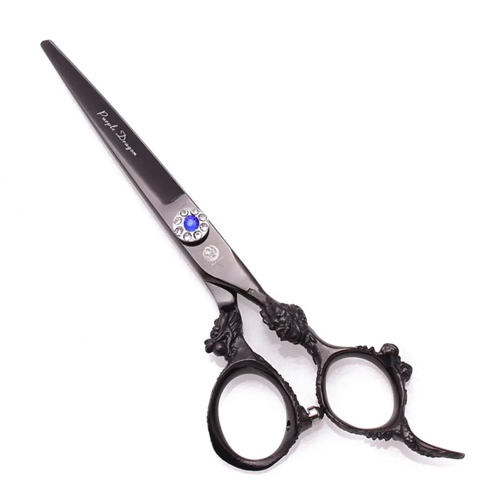 Professional Hair Cutting Scissors 1Pcs Japan Stainless Black Hairdressing Scissors Barber Shop Haircut Scissors Hair Cutting Tool