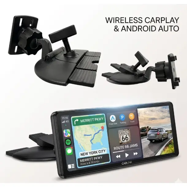 Heavy Duty CD Slot Car Mount, Adjustable Rotating Vehicle Holder with Anti-Scratch Silicone - Multifunctional Bracket for Portable CarPlay Screens, GPS & Dashcams on Road Trips, Vehicle Mount, Adjustable Car Holder, Multifunctional Car Accessories, Rotati
