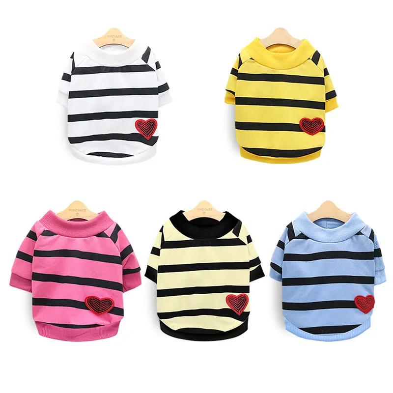 Solid Color Pet Shirt for Small Dogs, Puppies & Kittens, Lightweight All-Season Pullover with Sun Protection - Black, Blue, Orange, S, One-Piece