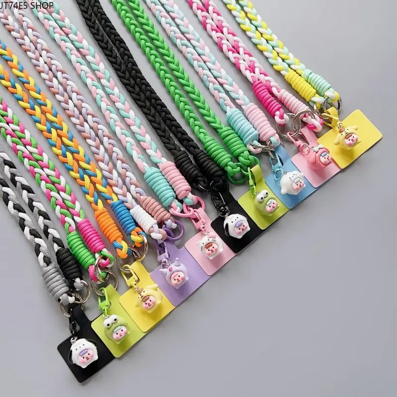 Crossbody Phone Lanyard Made of Heavy Duty Hemp Rope, Universal Unisex Outdoor Strap for Mobile Phones and Small Accessories