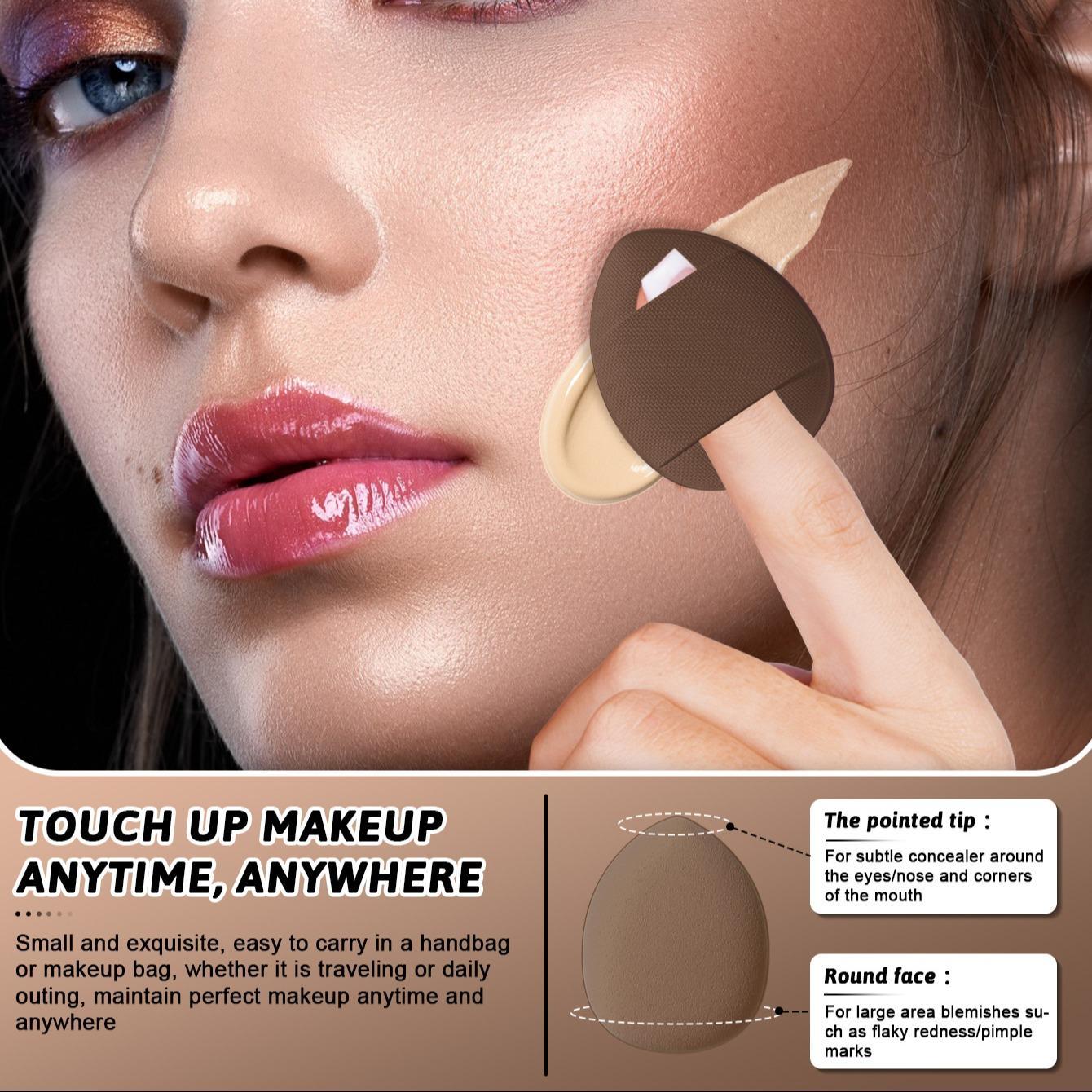 Makeup Tool Set, 50/40/30/20/10/5 Counts Soft Reusable Makeup Sponge & Powder Puff, Facial Makeup Tools for Women & Girls, Sponge Kit