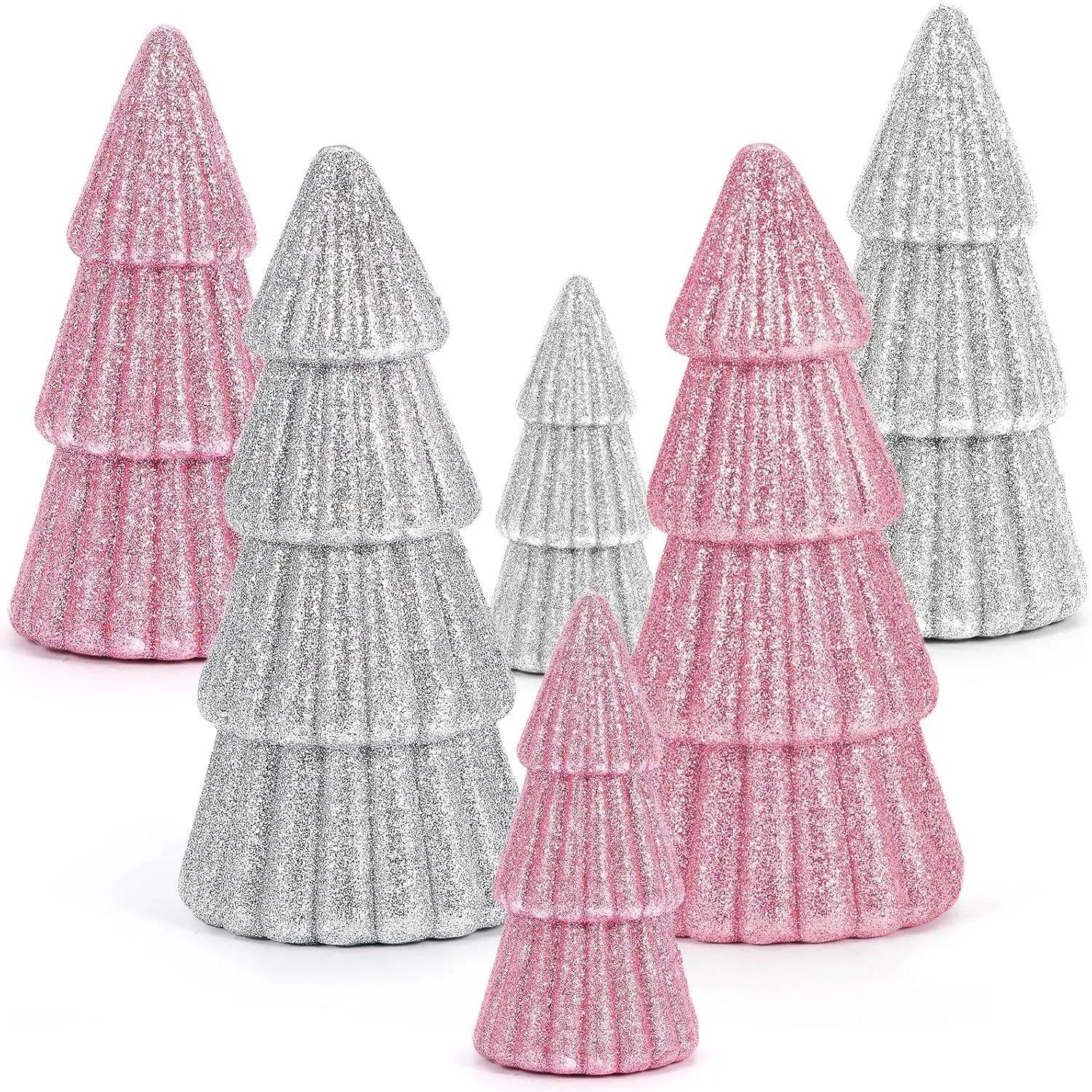 6 count  Christmas Decor, Tabletop  Christmas Tree for Christmas Decorations Xmas Centerpiece for Table Mantel  Decor