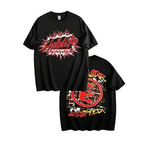 [🌟Sale Up To 50%] 2026 New Model Red Hell Star Pattern T-Shirt – 100% Pure Cotton Double-Sided Print Crewneck Short Sleeve Tee, Men’s & Women’s Casual Spring & Summer Streetwear, Trendy Urban Graphic T-Shirt, Oversized Y2K Style Fashion Top
