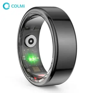 Wearable Smart Stainless Steel Health & Fitness Tracker Ring, IP68/3ATM Waterproof, Multi-Sport Modes, Sleep & Heart Rate Monitor