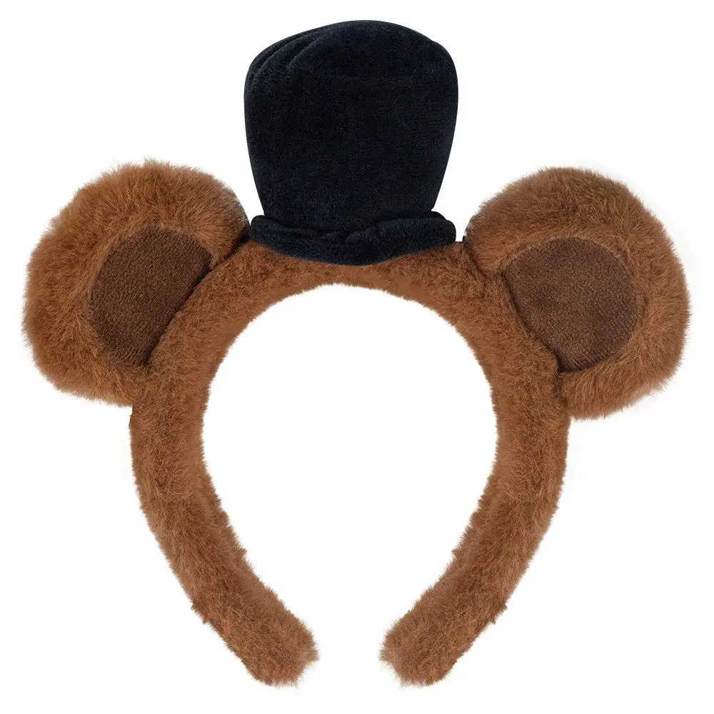 Furry Bear Ears Headband with Metal Base, Cute Animal Costume Accessory for Women and Girls Halloween Cosplay Party, Female, One Size Fits All