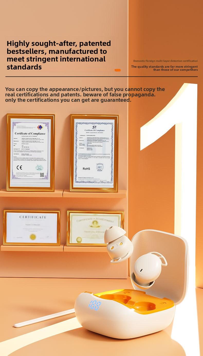 Sleep headphones, painless for side sleepers, no ear pressure, 2026 new model, in-ear noise-canceling, long battery life, sleep Bluetooth headphones