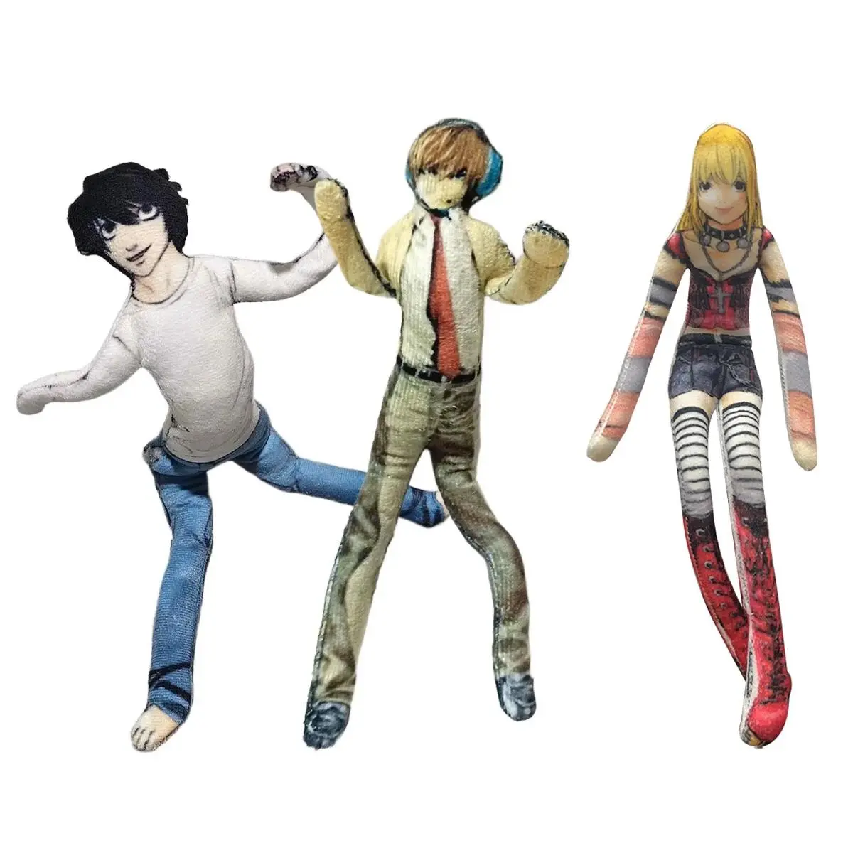 Anime Stuffed Toys - L Lawliet, Yagami Light, Misa Amane Cosplay Dolls & Abstract Models, Fashion Room Decor, Gift for Anime Fans