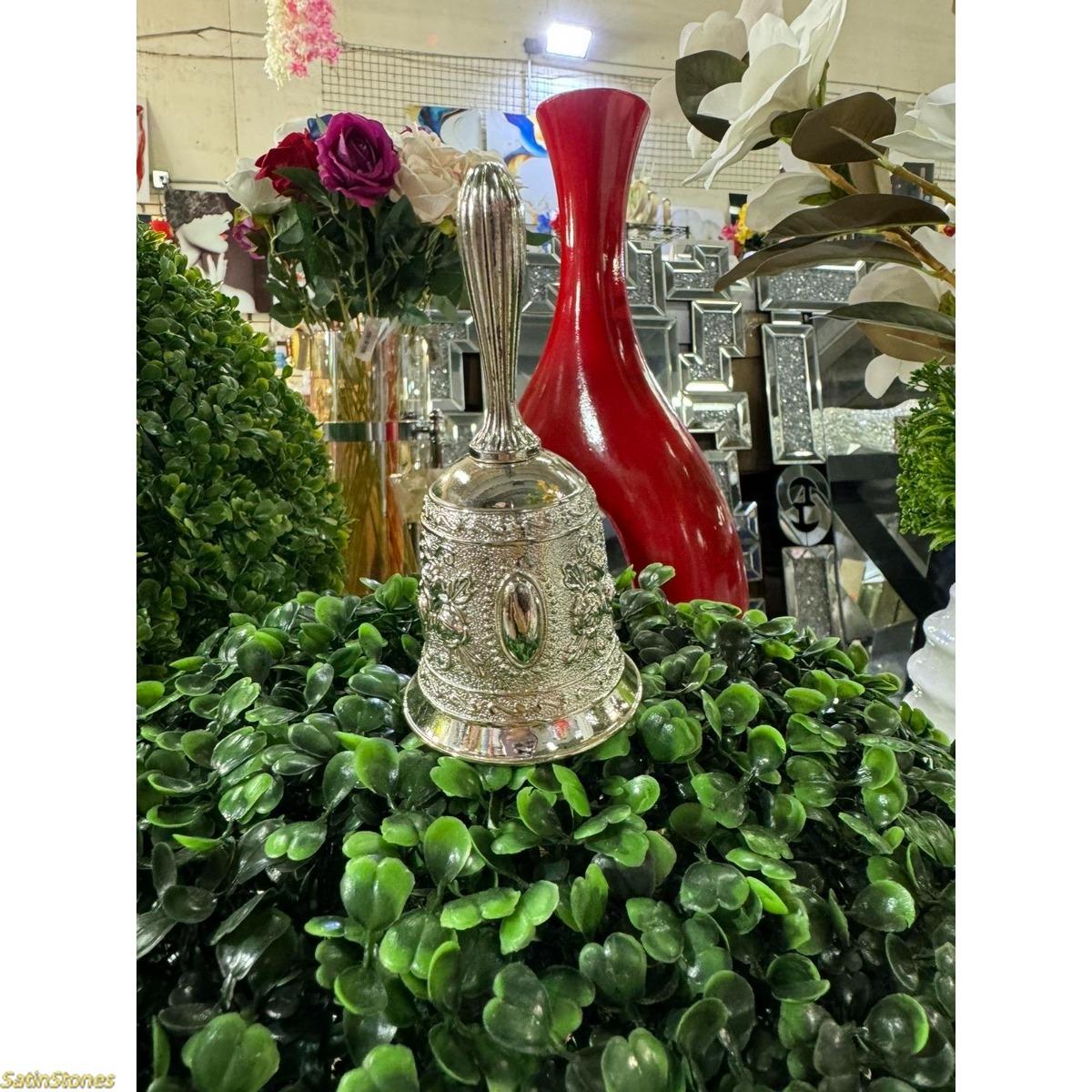 1-piece gold handbell - ochun/obatala. Wedding decoration services require unique jewelry for Christmas decorations, meditation, and spiritual retreats.