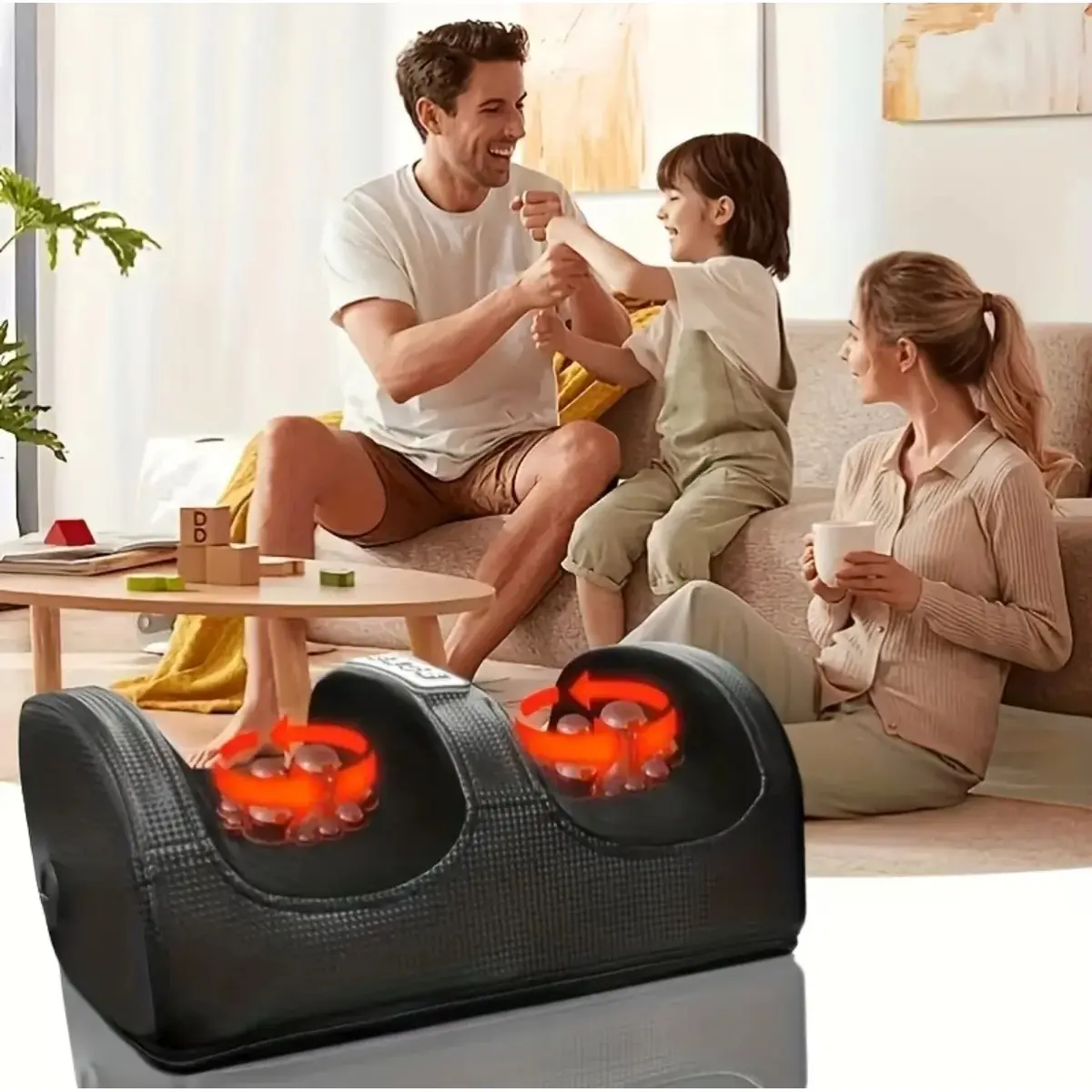 ZAWRT Electric Foot & Calf Massager, Adjustable Intensity, Kneading Massage for Feet & Calves, Lightweight & Portable Daily Kit massager foot massager vibratory massager