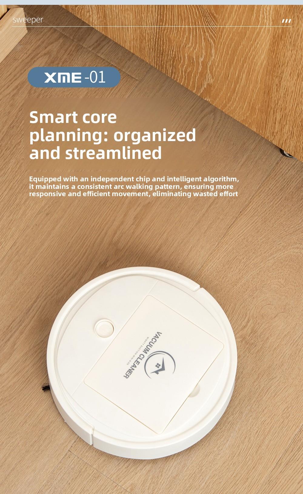 Cross-border sweeping robot, fully automatic household mini cleaning machine, USB rechargeable smart vacuum cleaner, gift wholesale