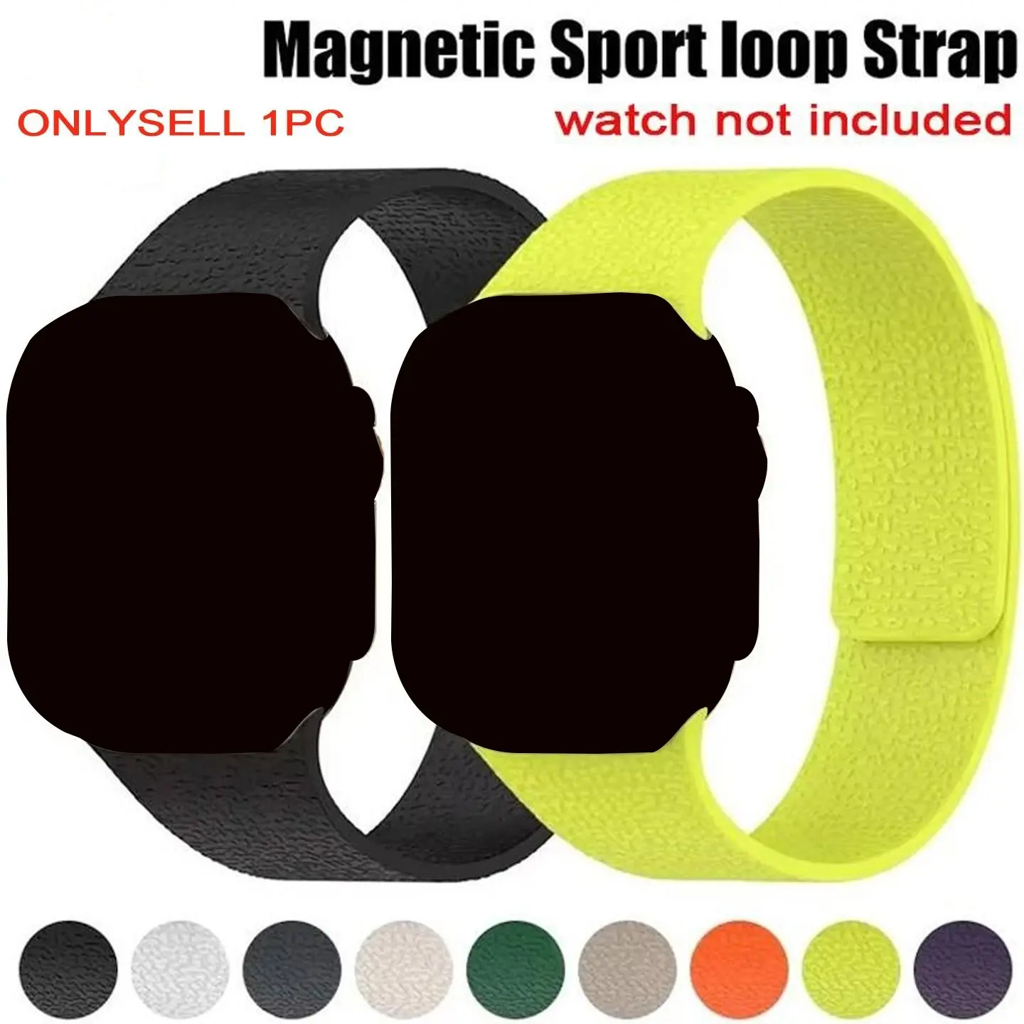 Magnetic Loop for Apple Watch Band 46mm 44mm 40mm 49 45mm 41 38 42mm 46mm Silicone Bracelet iWatch Series ultra 11 10 9 8 7 Se 6 Electronic Gadgets Smart Watch Straps Smartwatch Accessories
