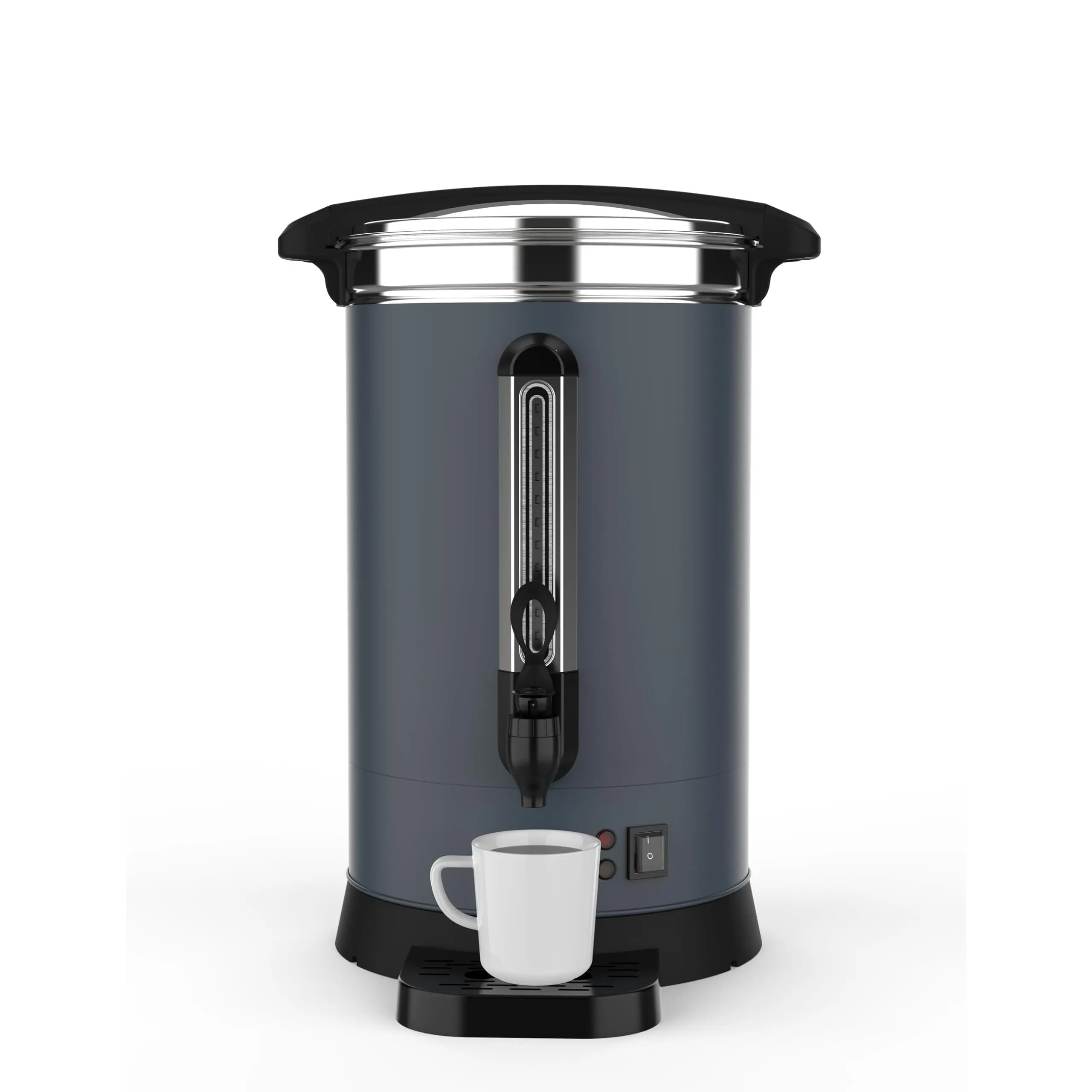 120 Cup Commercial Stainless Steel Coffee Urn – 18L Large Capacity Electric Hot Beverage and Water Dispenser – Double Wall Insulation, Ideal for Events, Buffets, Catering, Weddings, Gatherings