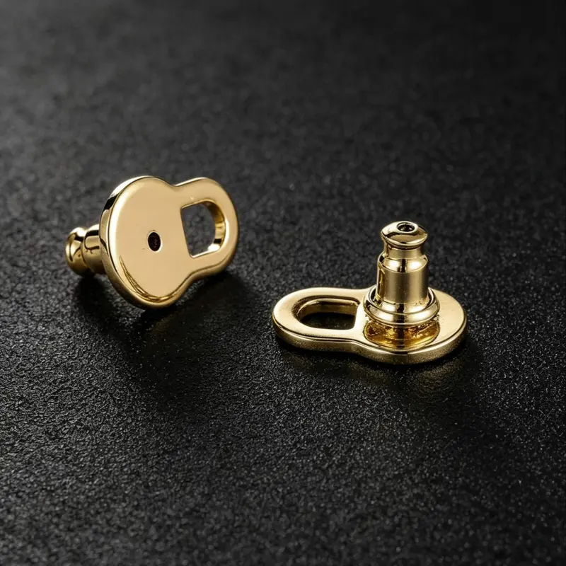 Earlobe Extender 18k Gold Plated for Women, Heavy Dangle Earrings Backing, Comfortable Stud Earring Backer, Fashion Jewelry Accessory