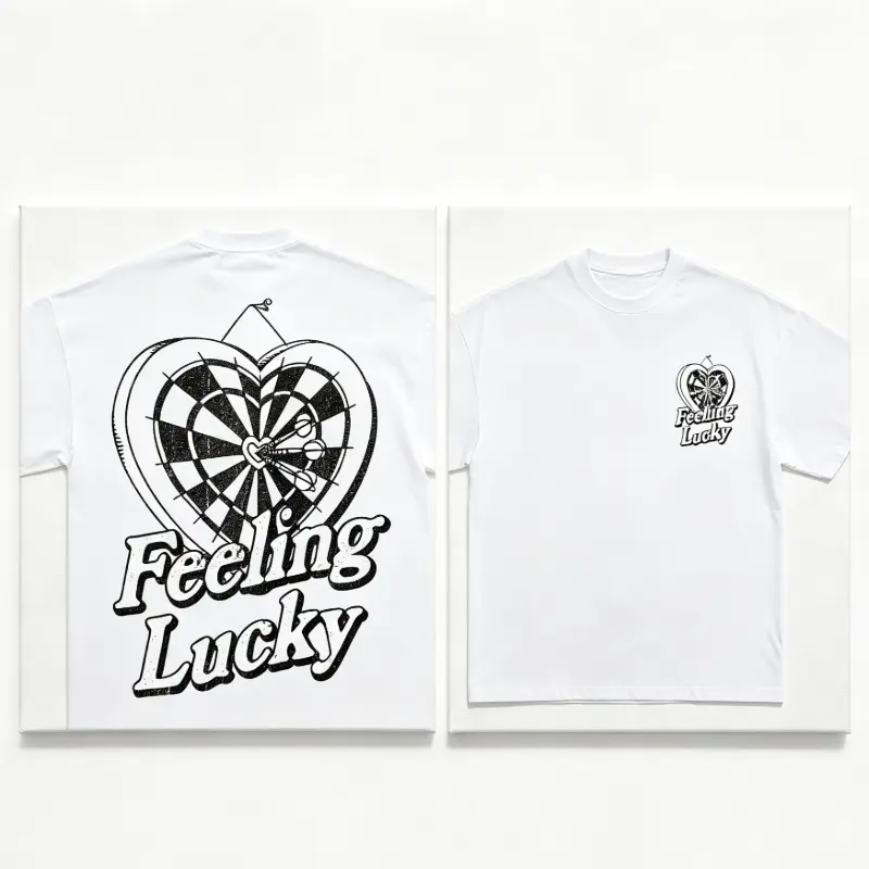 Feeling Lucky Inspired Vintage Graphic T-shirt Heavy Cotton Tee Basketball 90 s Styled Shirt Hiphop Vibes Y2K Aesthetic Throwback Classic Big Face Celebrity Tee