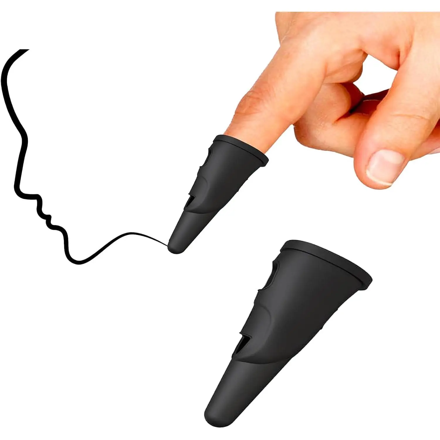 Large Flexible Tip Touchscreen Finger Stylus Pens for iOS & Android Smartphones, Tablets, Compatible with Touchscreen Devices