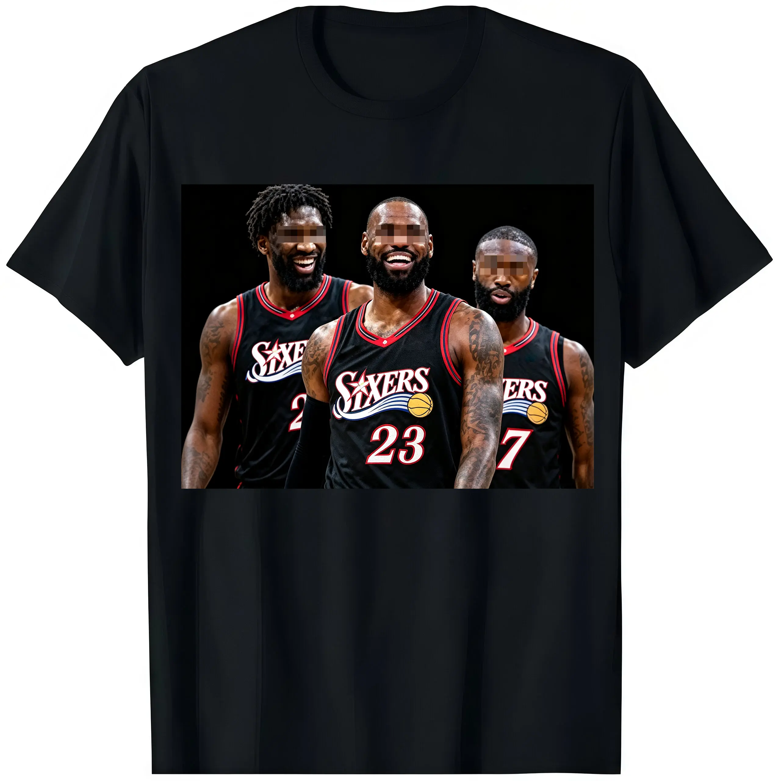🏀 ✨ Philadelphia 76ers 3 Big Stars graphic T-shirt, Unisex  game days,Basketball fans  gift