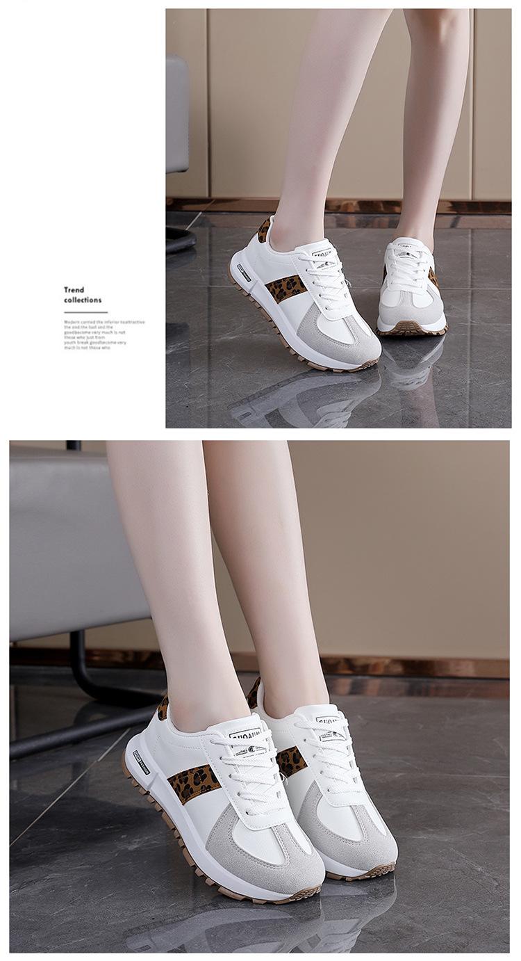 2026 Autumn New Women's Sports Shoes, Student Color-Block Hong Kong Style Round-Toe Dad Shoes, Casual German Training Shoes
