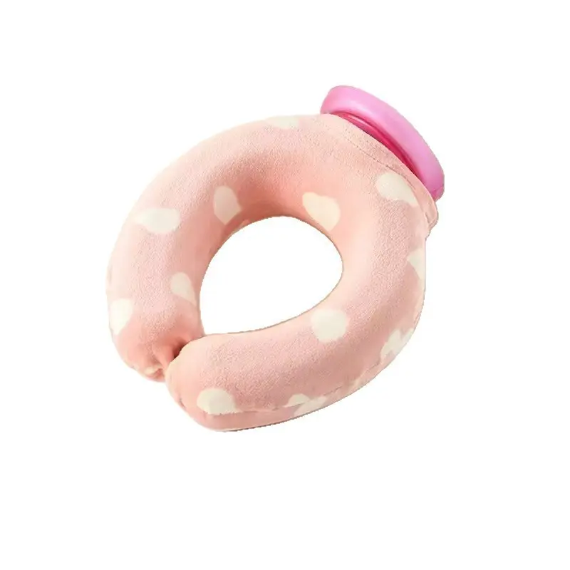 Small U-Shape Neck Wrap Hot Water Bag, Special for Cervical Pain Relief, Dual Use for Heat and Cold Therapy, Non-Sponge Rubber Material