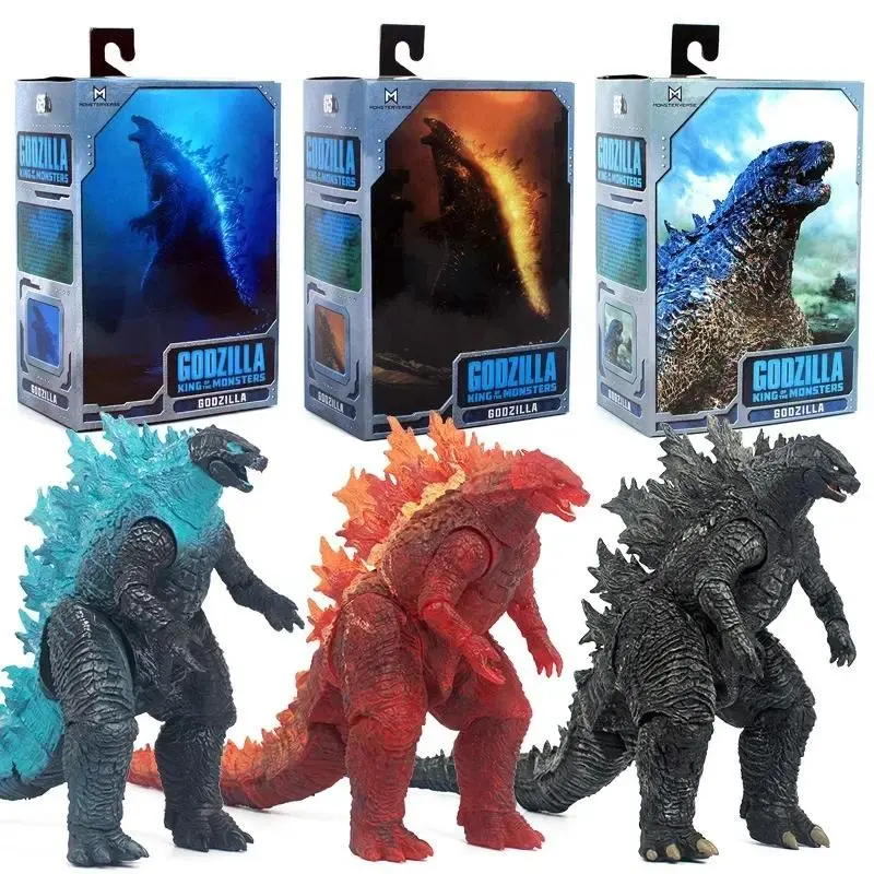 3 types Movie Godzilla Vs. King Kong Movable Model Figure Toy Movie Shm Monster Nuclear Energy Gifts