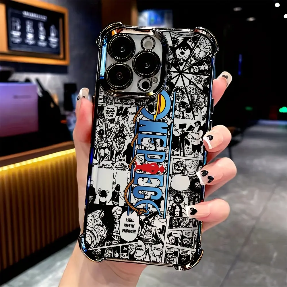 Mobile phone case: Classic Adventure King Luffy model, suitable for iPhone 17/16e/16/15/14/13/12/11/Mini/Pro/Max/Air/X/XR/XSMAX/8/7 Plus models, anti-drop transparent soft back case