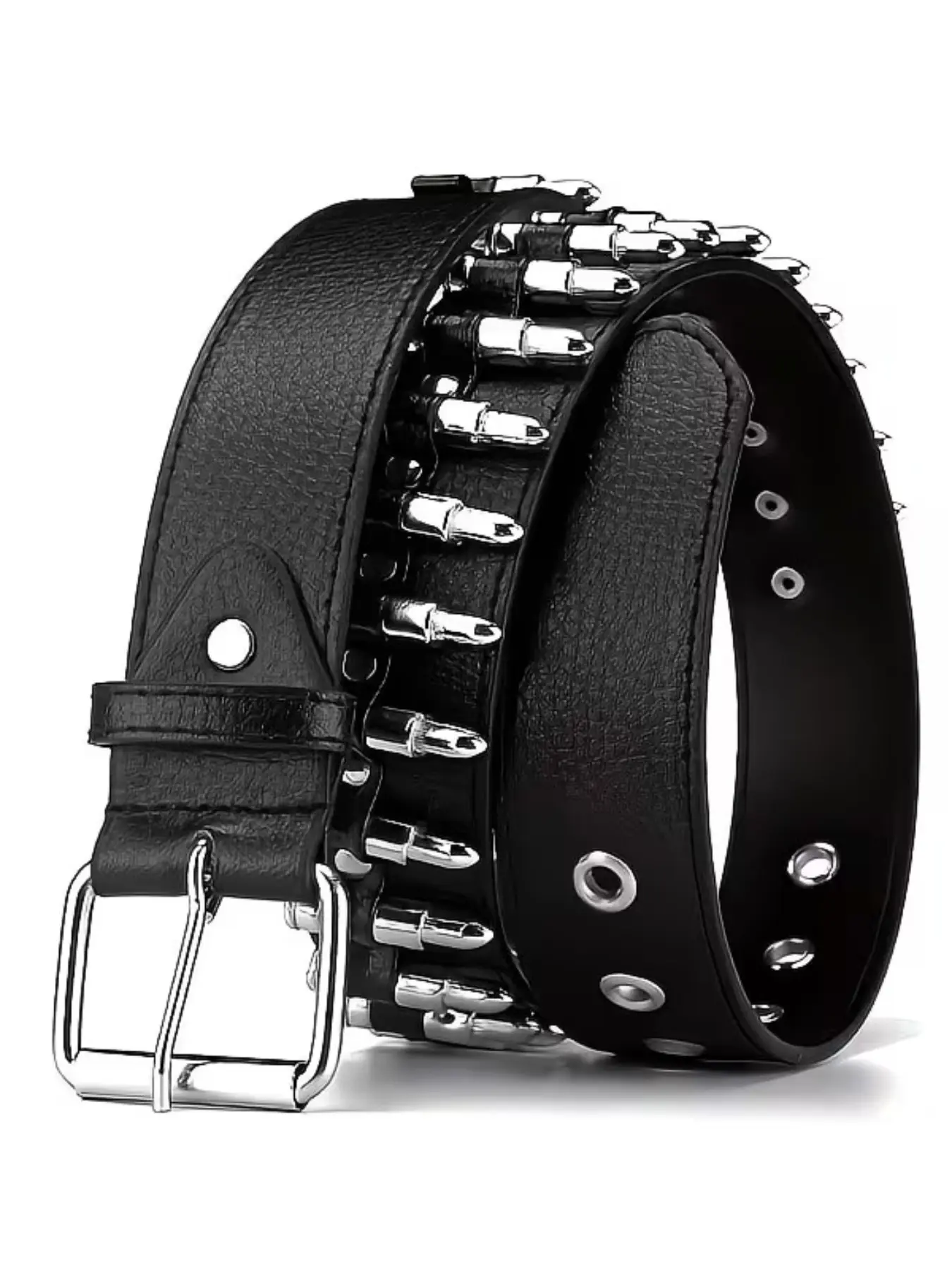 Unisex Punk Style Belt, Fashionable Trendy Belt, Stylish Belts, Rock Casual Belt, PU Material, Perfect for Daily Wear, Parties, Gifts, Valentine's Day