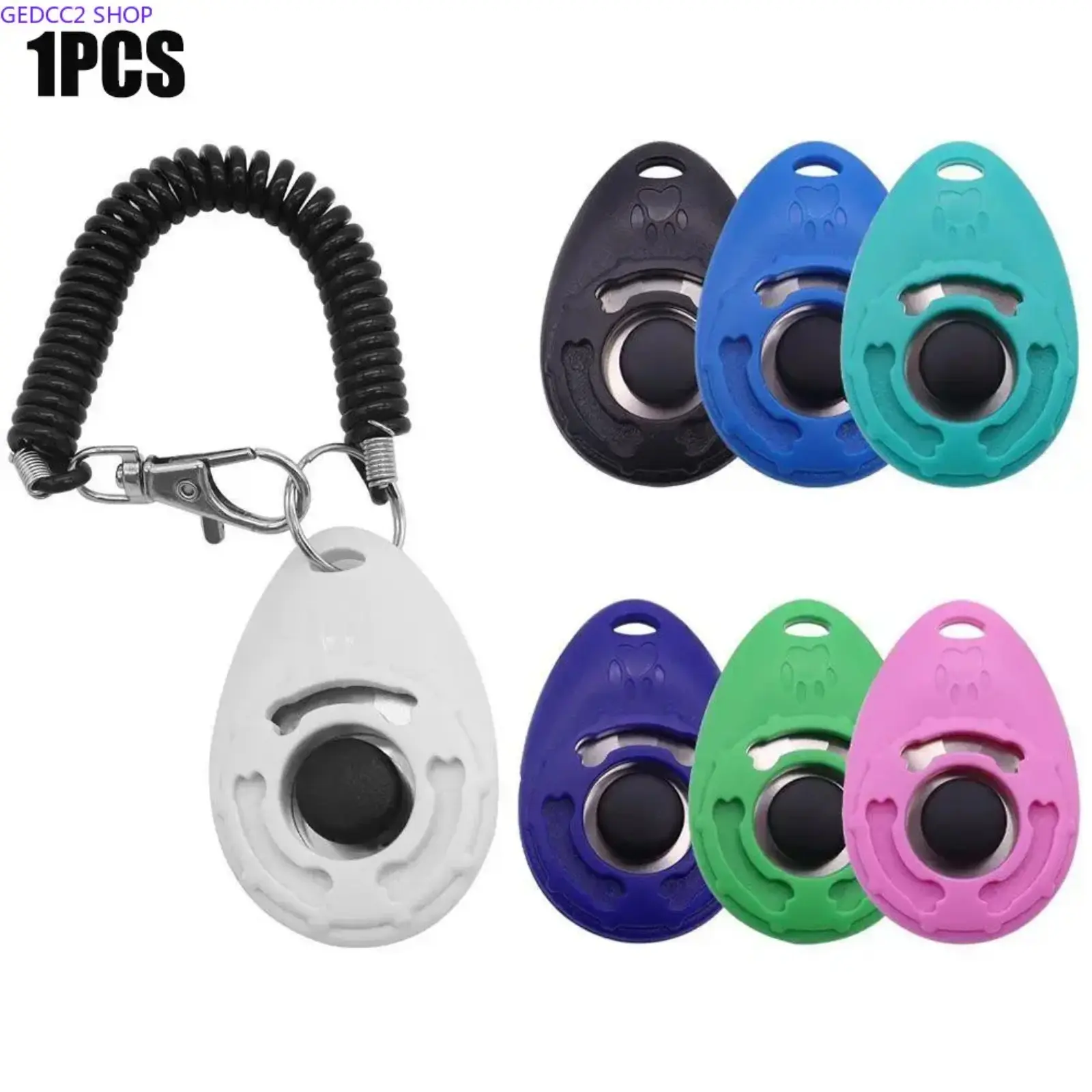 Portable Dog Training Clicker, Pet Training Tool with Wrist Strap, Professional Puppy Training Aid for Home, Outdoor and Obedience Practice