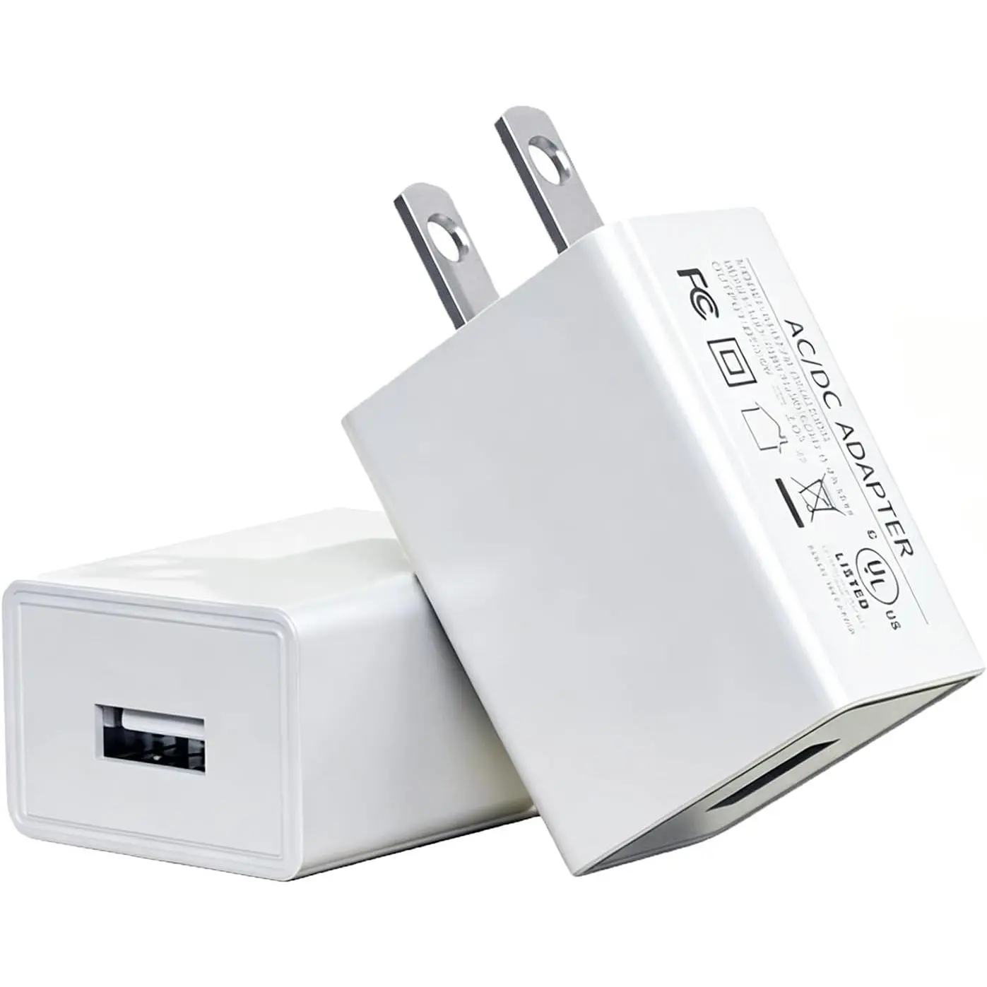 2 Pack Power Adapter 5V 2A for  Camera  Cam, Furbo mini, Blink Mini, Nest Cam, Kasa Cam, , USB Wall Charger Plug Continuous 10W Power