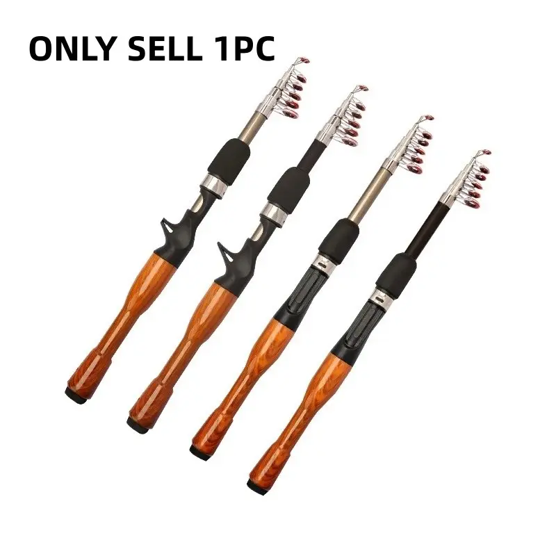 Telescopic Fishing Rod with Cork Handle, Carbon Fiber Portable Fishing Rod Accessories, Outdoor Casting Fishing Gear, Telescopic Rods