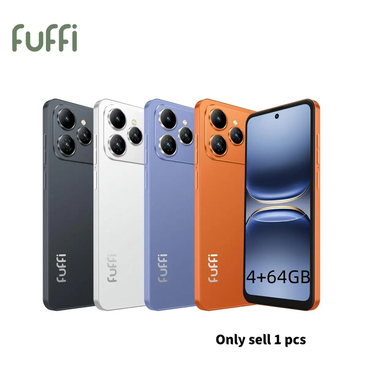 FUFFi M17 PRO smartphone, 6.56-inch high-definition screen, 4G network, 5MP+13MP camera, 4GB RAM, 64GB ROM, 3800mAh battery, dual SIM dual standby, Android 12.0 stylish phone, GPS, Android Mobile Phone