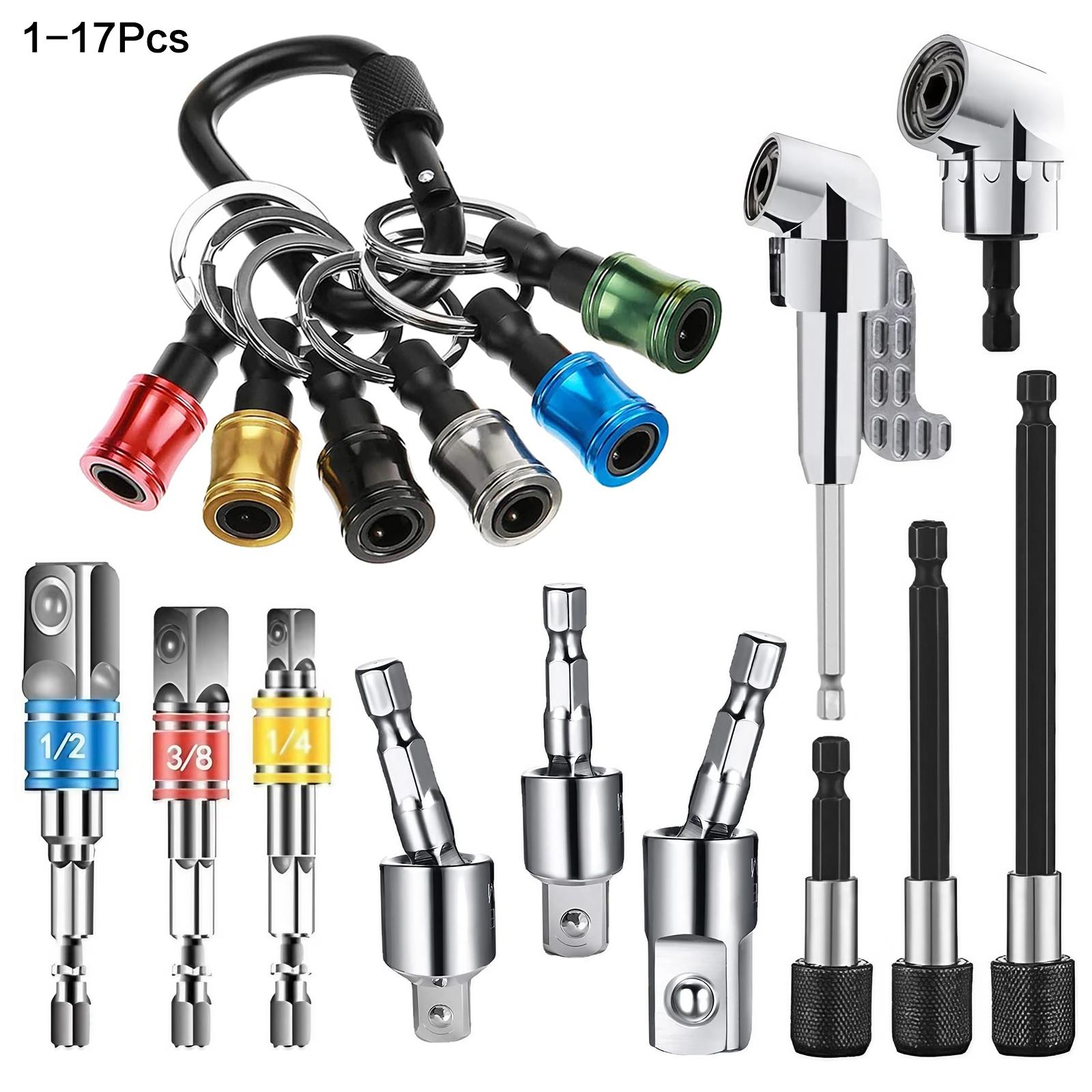 Cr-V Steel Socket Adapter, mpact Socket Extension Tools, High Speed Nut Driver Socket Adapter, Impact Grade Driver Sockets Adapter Extension Set, Bead Rod Extension Bar, Hand Tools, Hardware, for Wrench, Bit Socket Set