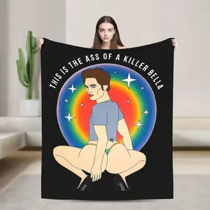 The Ass Of A Killer Bella Blanket Coral Fleece Plush The Twilight Saga Lightweight Throw Blankets for Bedding Office Bedspread