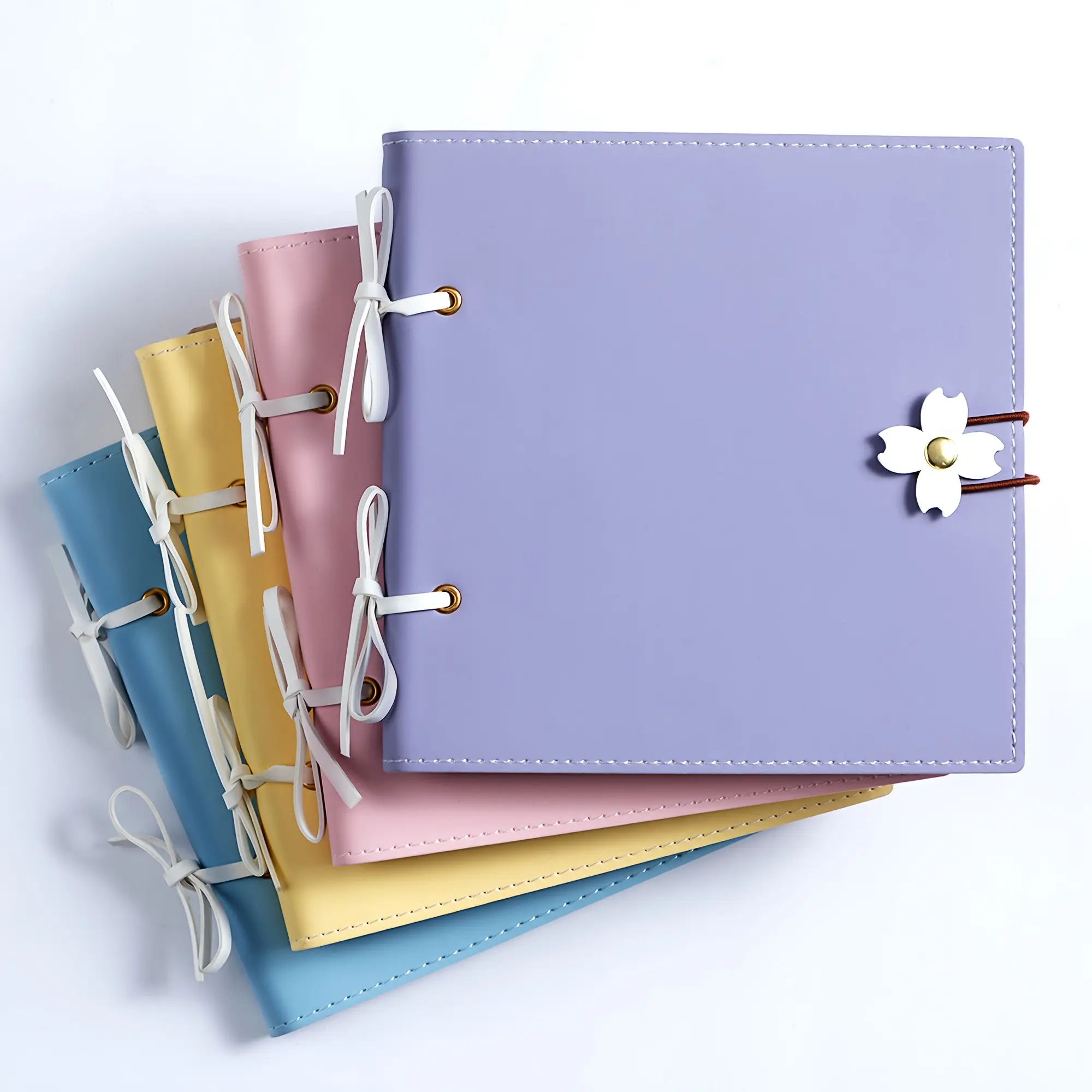 6x6-inch Scrapbook | 240 Pages, Thickened Blank Pages, Wedding Album, Exclusive Photo Album, Photo Organizer for Girlfriend, Boyfriend, Family | Creative Handcrafted Gifts with a Sense of Ceremony, Available in Pink, Yellow, Purple