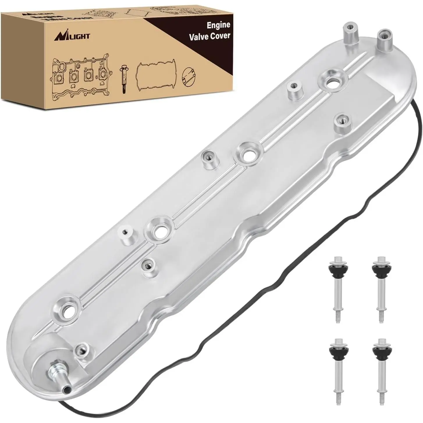 Nilight Engine Valve Cover for Cadillac Escalade 2009 2010 2011 2012 2013 2014, Chevrolet Silverado Suburban 1500 2500 3500 2009-2015 2016 2017 2018 2019, Express 2009-2020, for GMC Savana 2009-2020