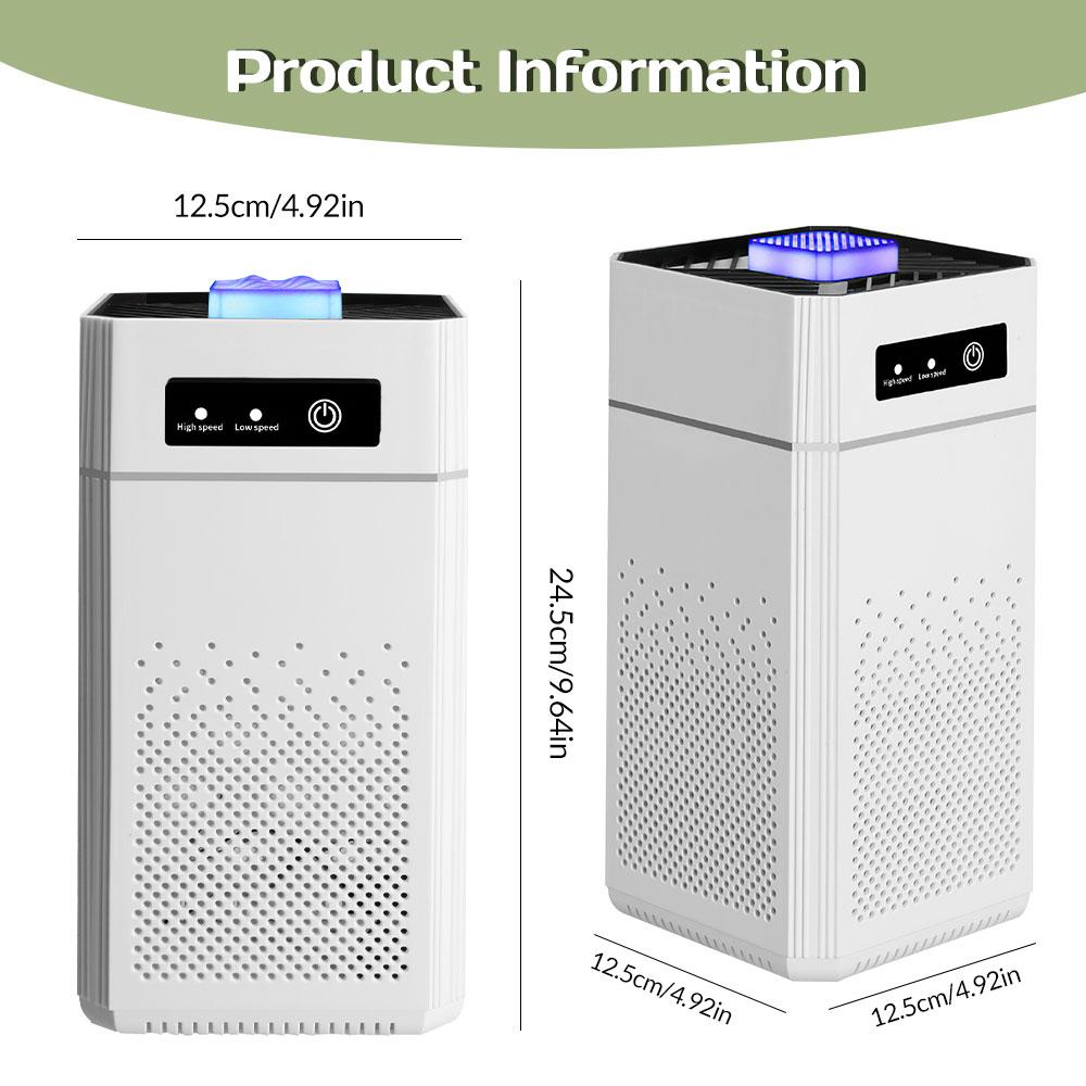 Large Room Air Purifier With Filter, Up To 1291 Sqft Indoor Air Purifier Filter For Smoke, Allergies, Pet Dander Odour Air Cleaner 34dB Quiet Air Purifier For Bedrooms And Home USB Power