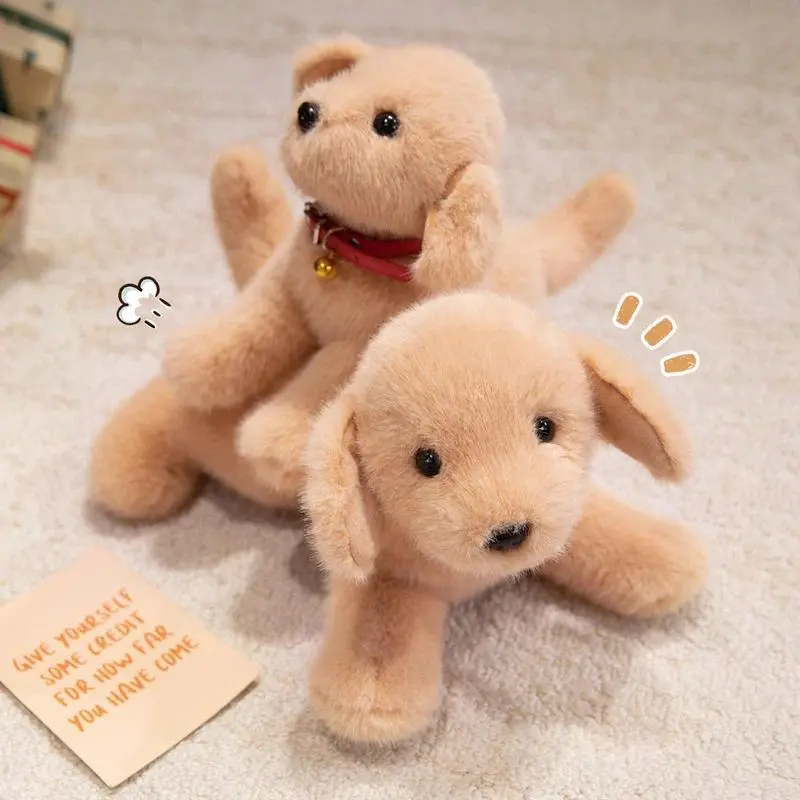 Wholesale Simulation Labrador Dog Plush Toy Golden Retriever Stuffed Puppy Doll Cuddly Pillow Christmas Birthday Gift for Pets