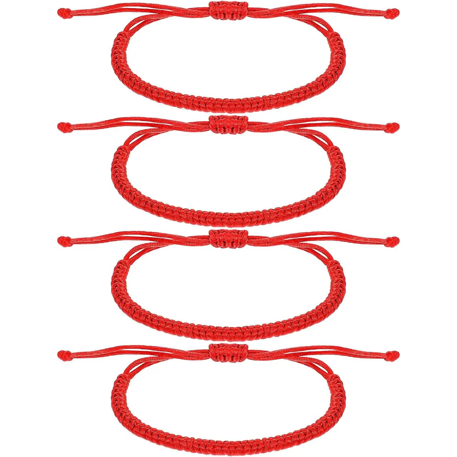 Red String Bracelet, Kabbalah Red Bracelets for Women Men,  Nylon Adjustable Protection Bracelet for
